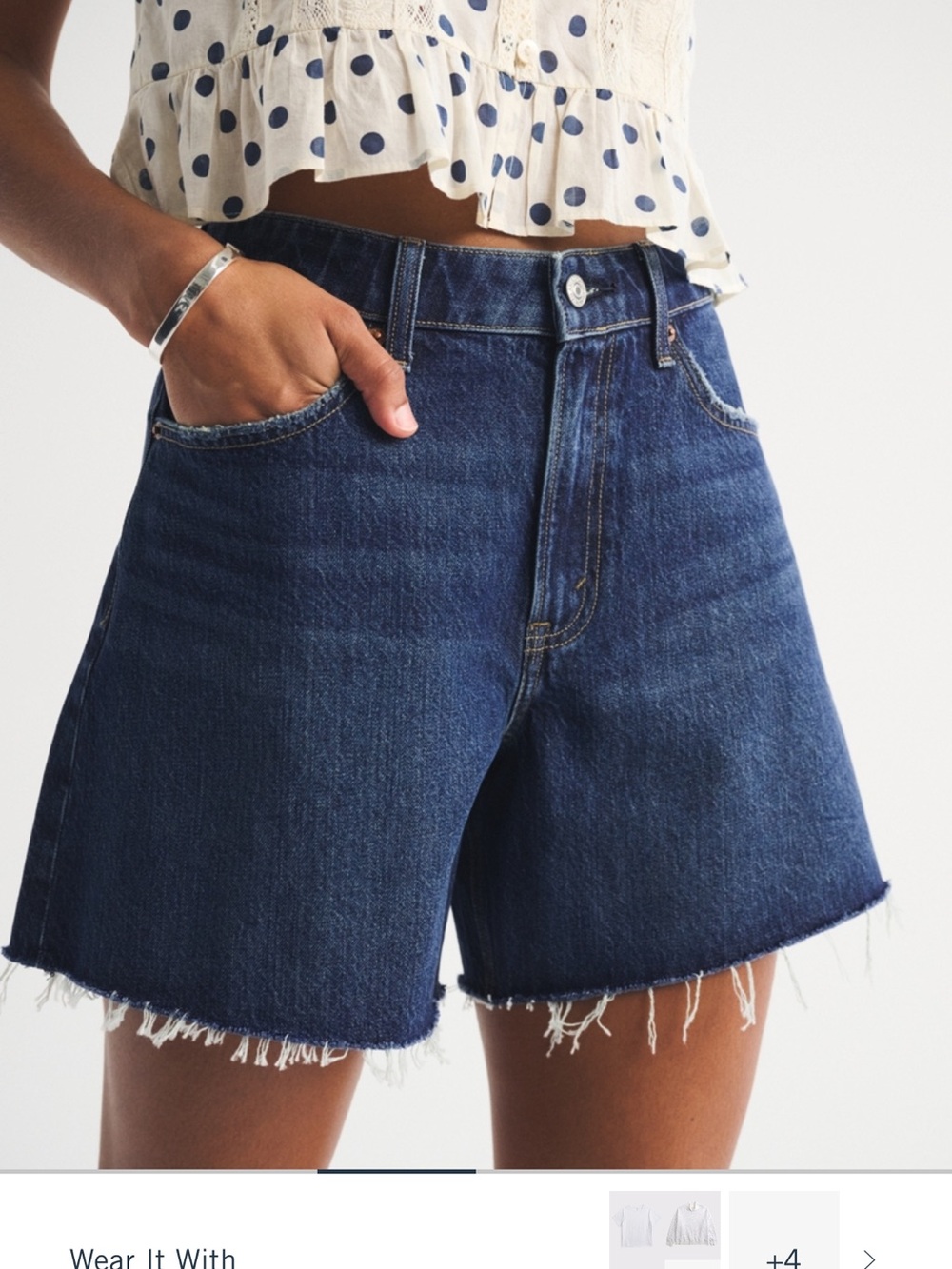 Abercrombie & Fitch Curve Love High Rise Loose Short - Picture 1 of 1